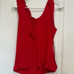 French Connection Vibrant Red Tank Top